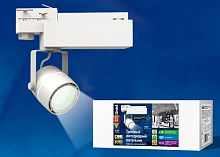 Светильник трековый светодиодный Uniel-M08H-35W/NW белый 220В 3х фазный 35Вт 2800Лм 4200К картинка 